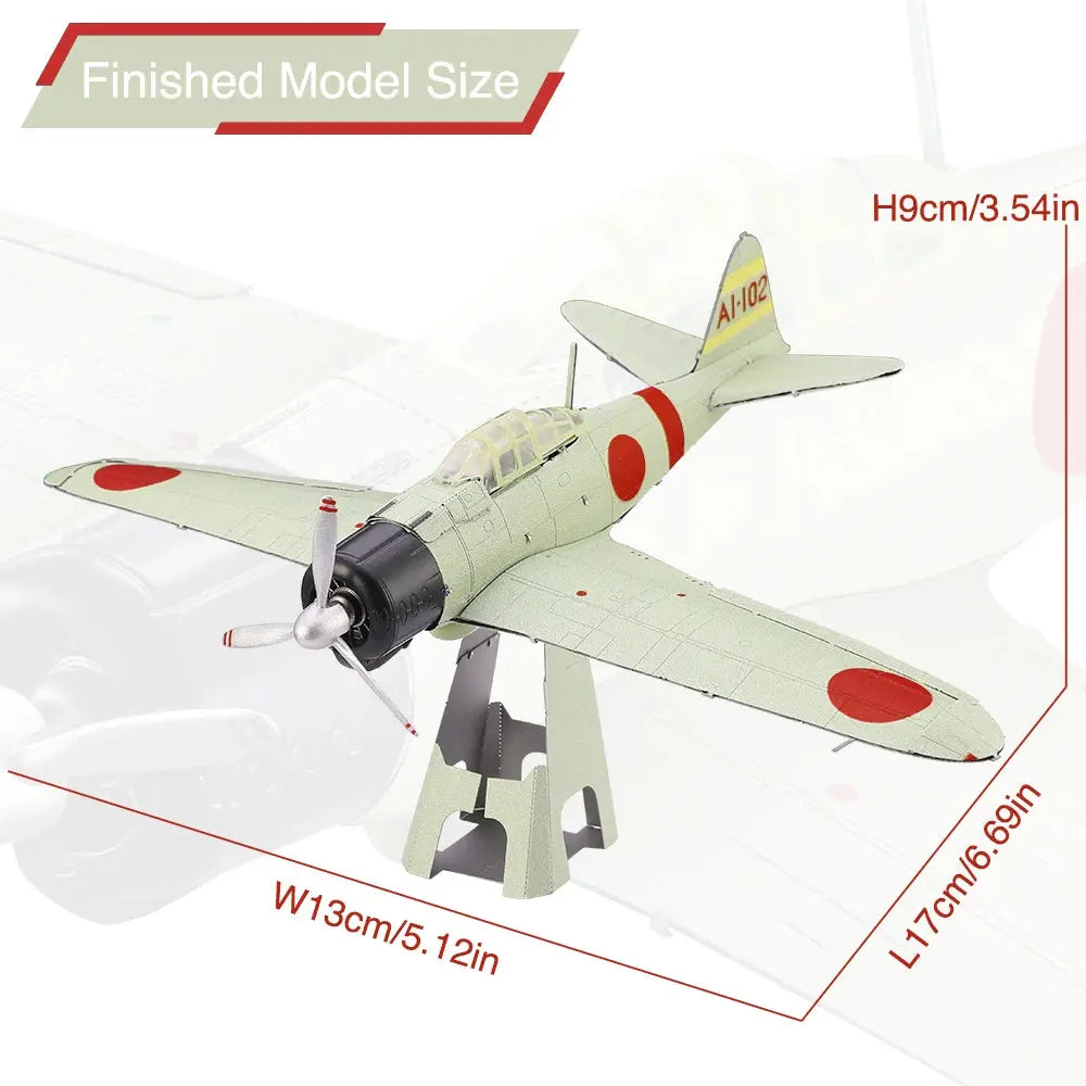 Airplane 3D Metal Puzzle DIY - Model to assemble