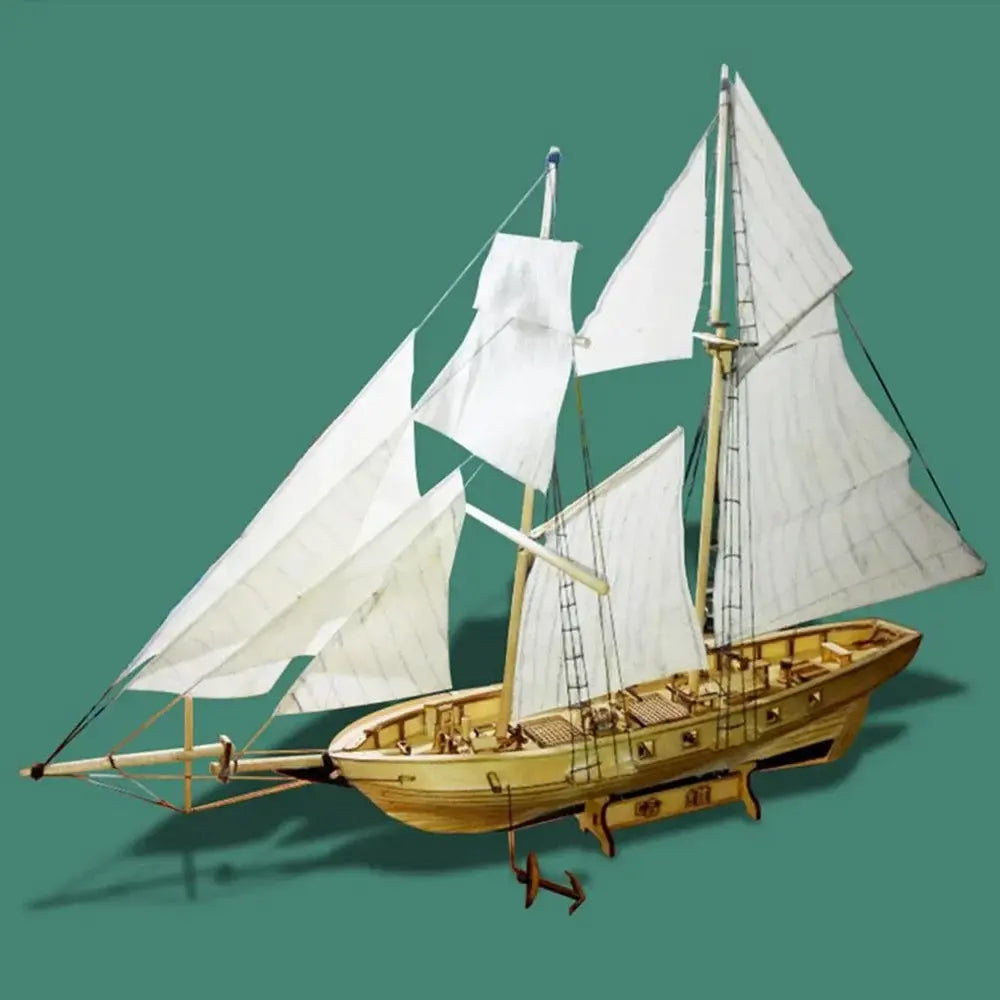Wooden Assembled Ancient Sailboat Model Kit - Model to assemble