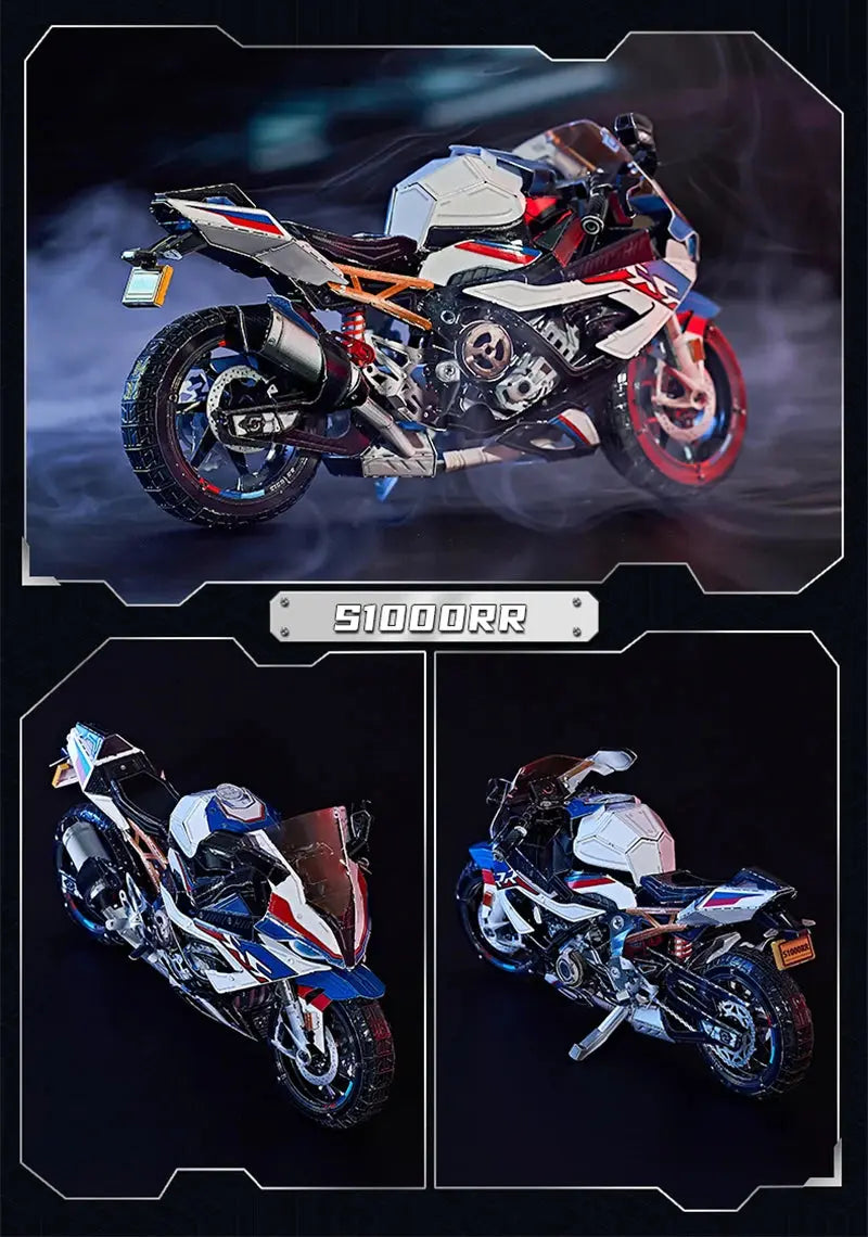Metal Motorcycle 3D Kits DIY - Model to assemble
