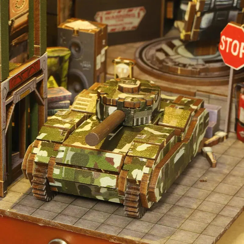 Military Base Bookend - Model to assemble