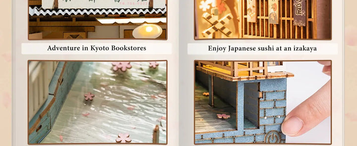 Doll House for Bookshelf - Model to assemble