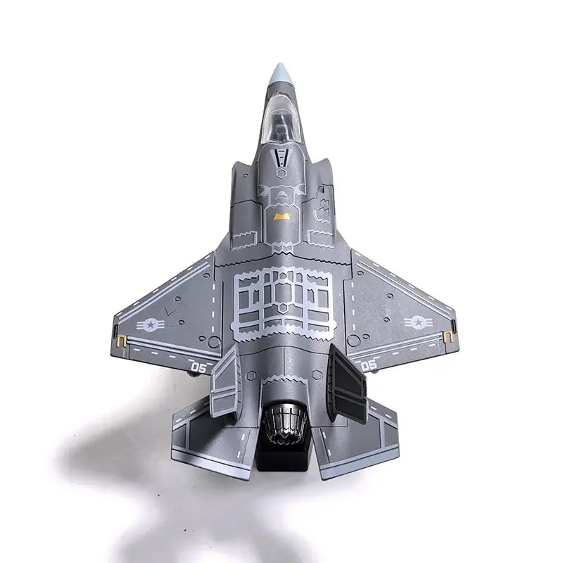 DIY Military Aircraft Model Kit – F14, F35, B2 Bomber & AH64 Helicopter Building Blocks - Model to assemble