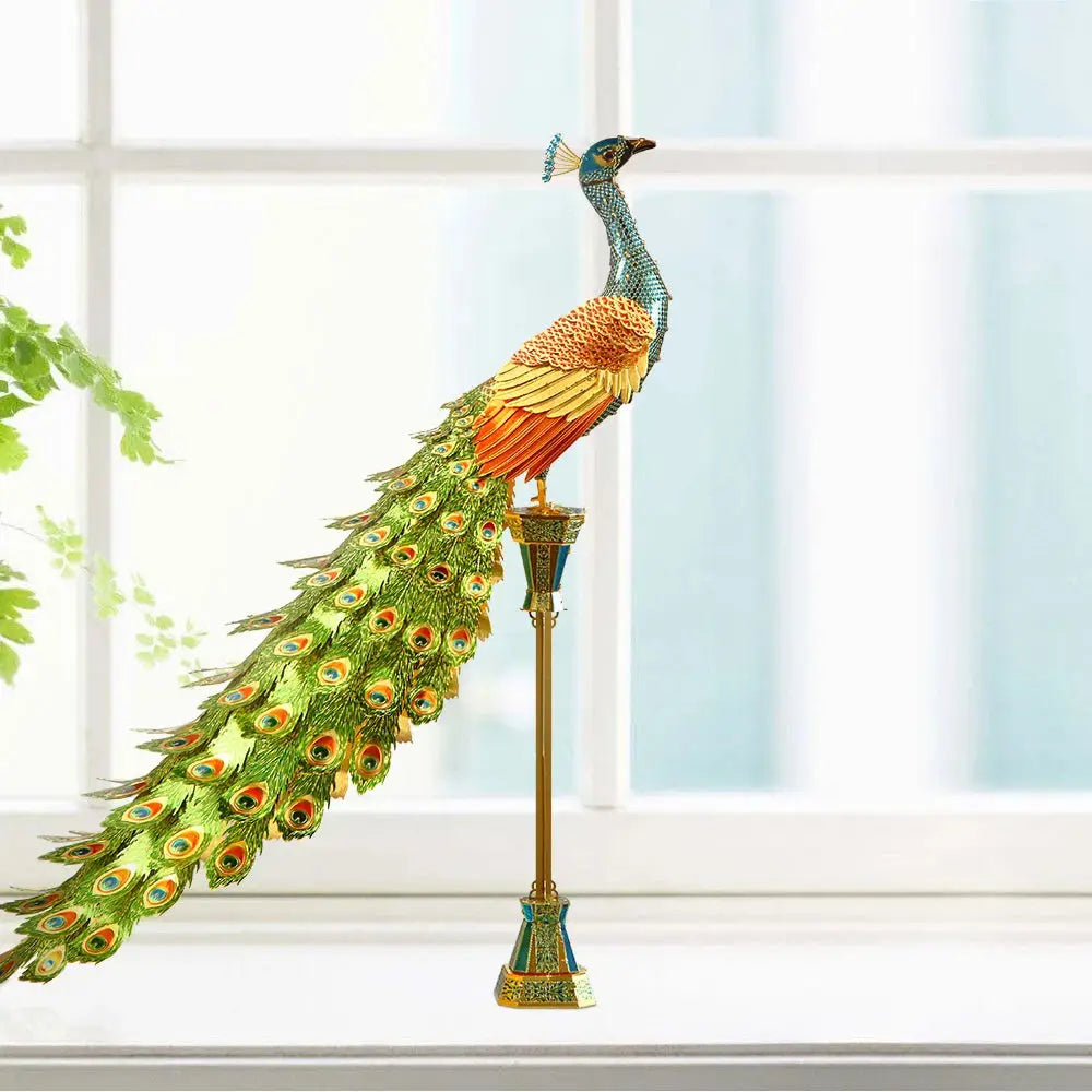 Colorful Peacock 3D Metal Model Kit