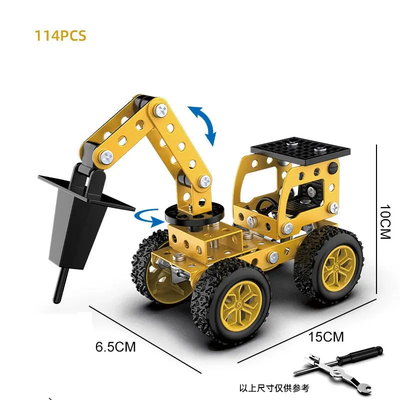Off-road Excavator Engineering Vehicle Model to assemble