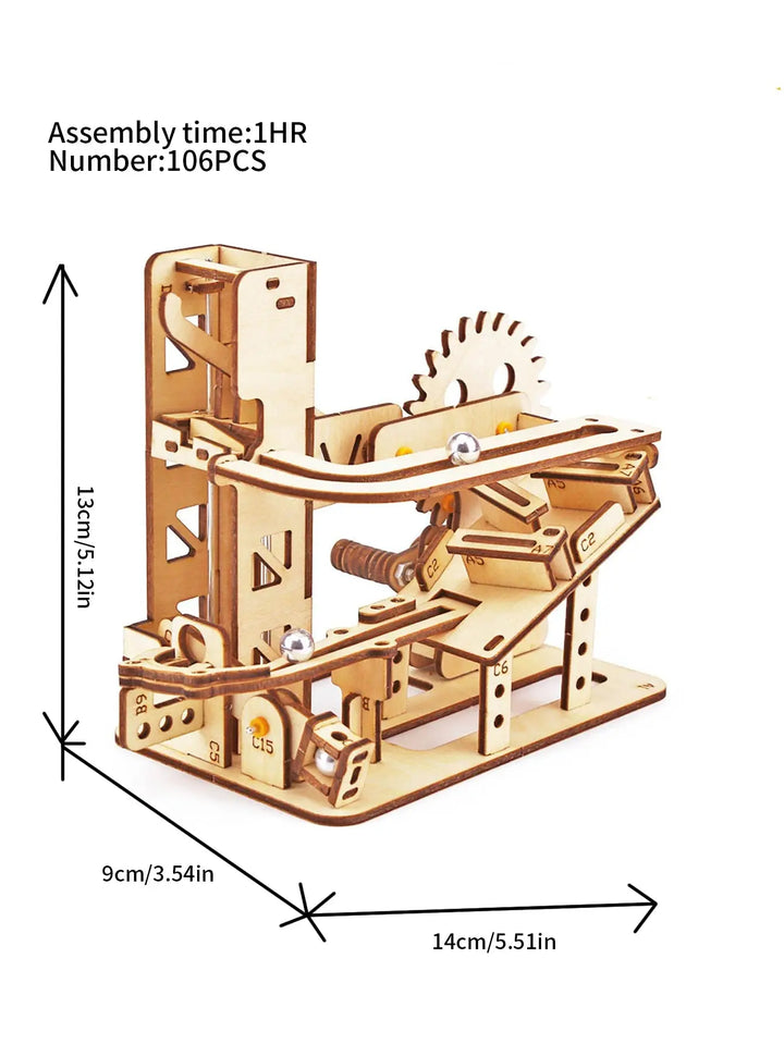 Spiral Marble Run Model to assemble