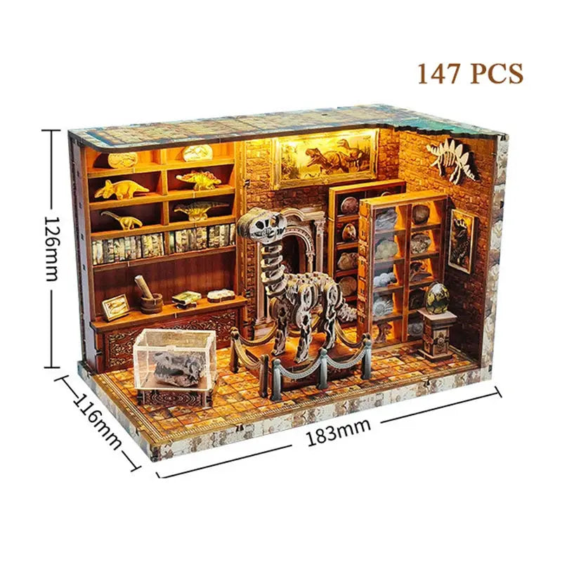 Dinosaur Research Institute Dollhouse - Model to assemble