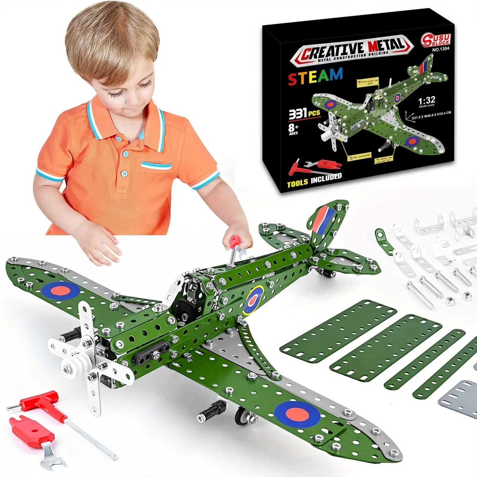 Metal Airplane Model Kit - Model to assemble