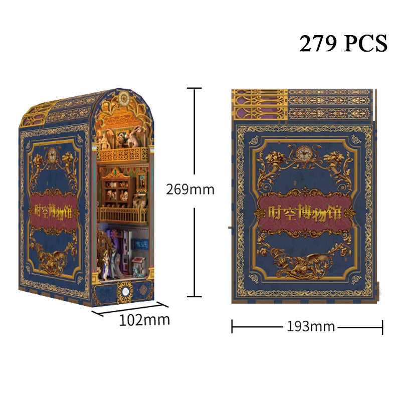 DIY Wooden Book Nook Kits Model to assemble