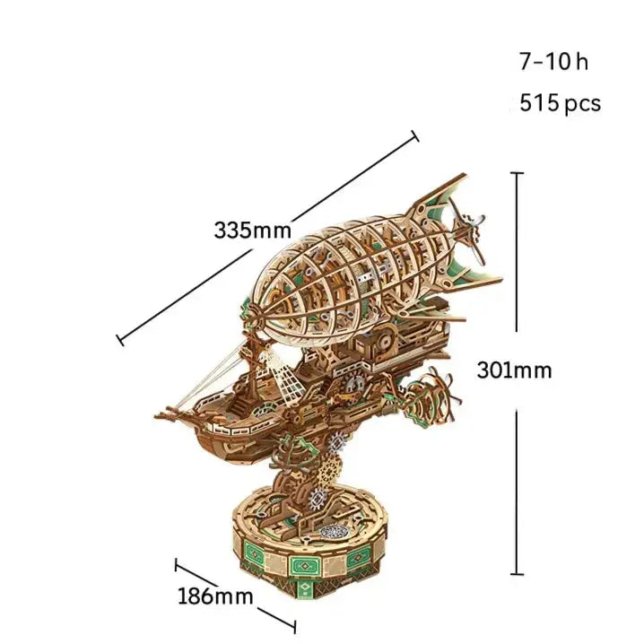 Tonecheer Fantasy Spaceship Boat Wooden Model Kits Model to assemble