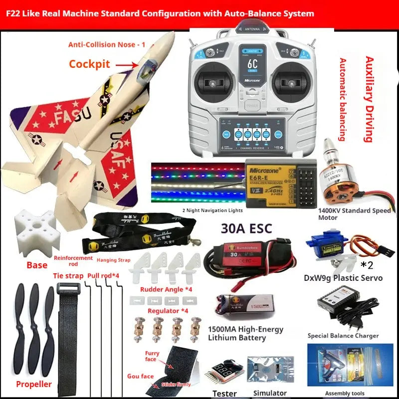 Remote-Controlled RC Fixed Wing Model Airplane Su-7 Super Large Fighter DIY Assembled Toy for Hobbyists And Collectors - Model to assemble