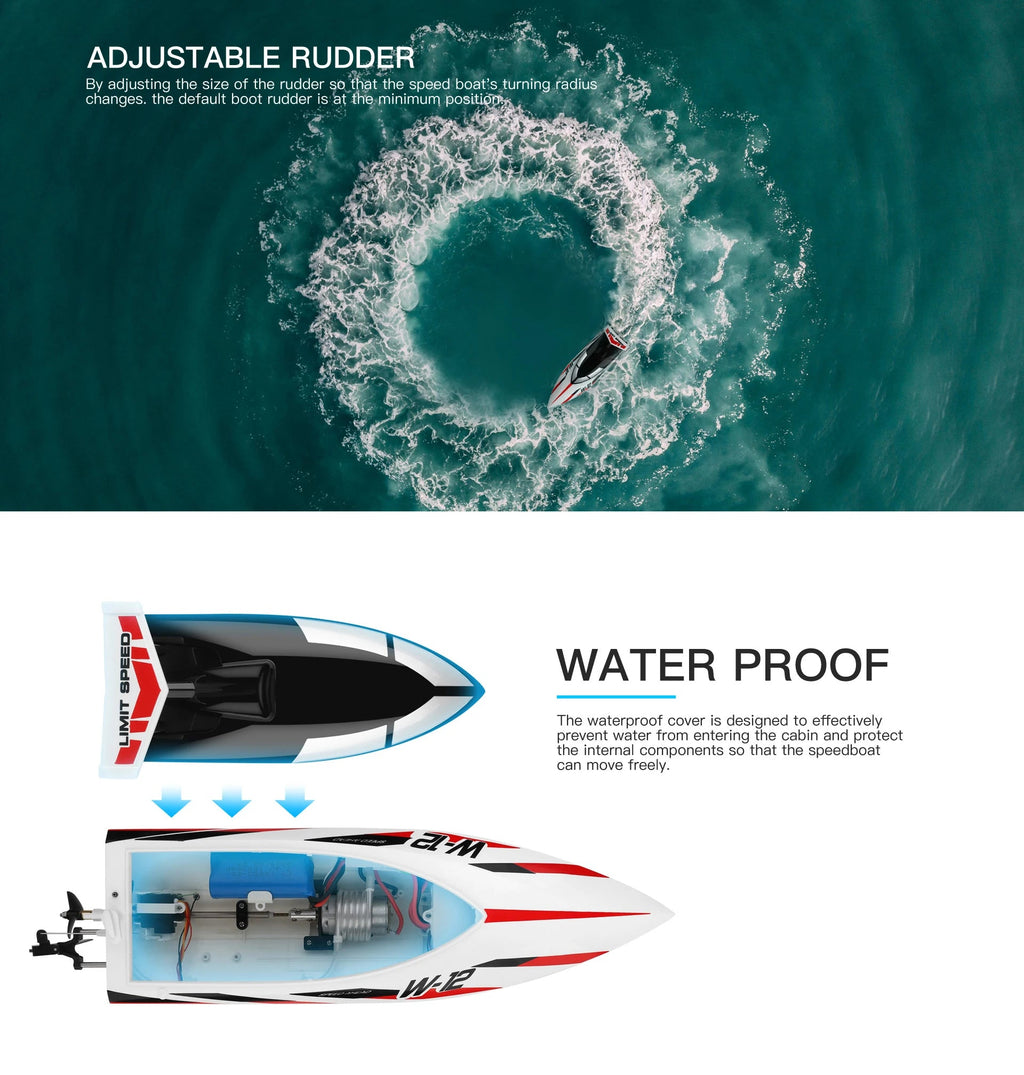 WLtoys WL916 WL912-A RC Boat 2.4Ghz 55KM/H 35KM/H High Speed Racing Watercraft Remote Control Speedboat Toys For Boys Model to assemble