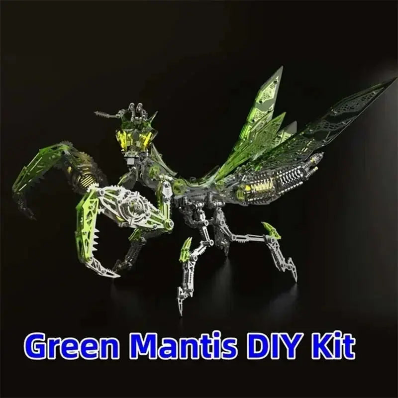 New Mechanical Praying Mantis Metal DIY Punk Praying Mantis Stainless Steel Insect Assembly 3D Puzzle for Adult and Children Model to assemble