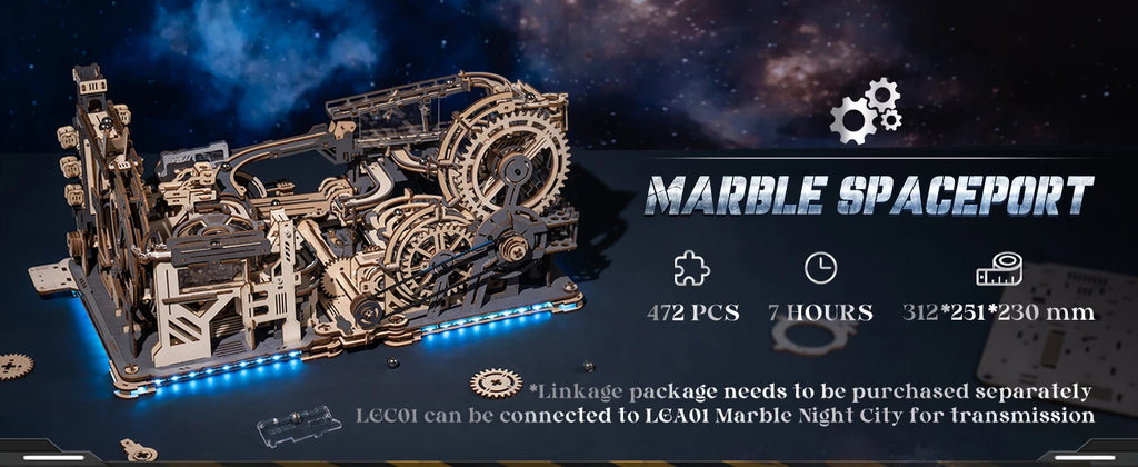 Electric Spaceport Marble - Model to assemble