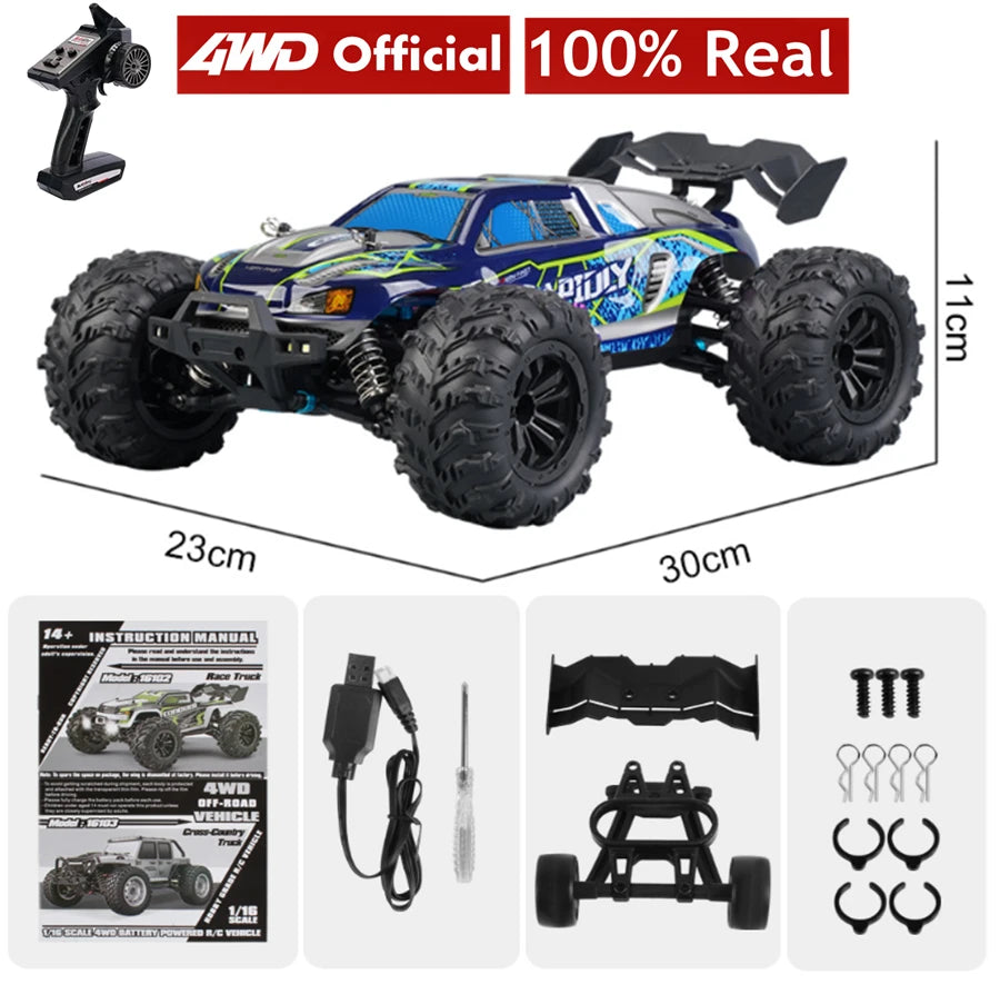 4WD Remote Control Car Off Road 4x4 RC High Speed Buggy Truck Super Brushless 50 or 80KM/H Fast Drift Racing Toy Kids Adults Model to assemble