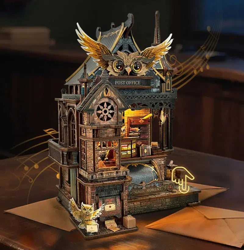 Owl Post Office DollHouse - Model to assemble