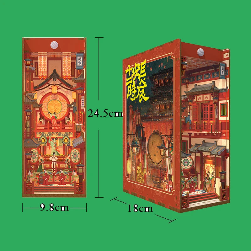 DIY Wooden Book Nook Kits Model to assemble