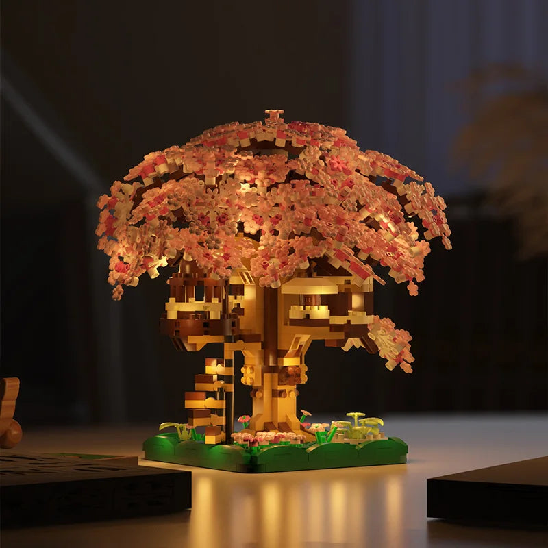 Spring pink cherry tree - Model to assemble