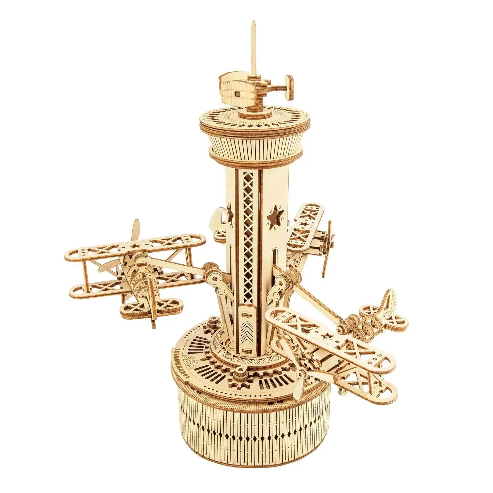 Airplane Control Tower Musical Box Model Kit to Build - Model to assemble