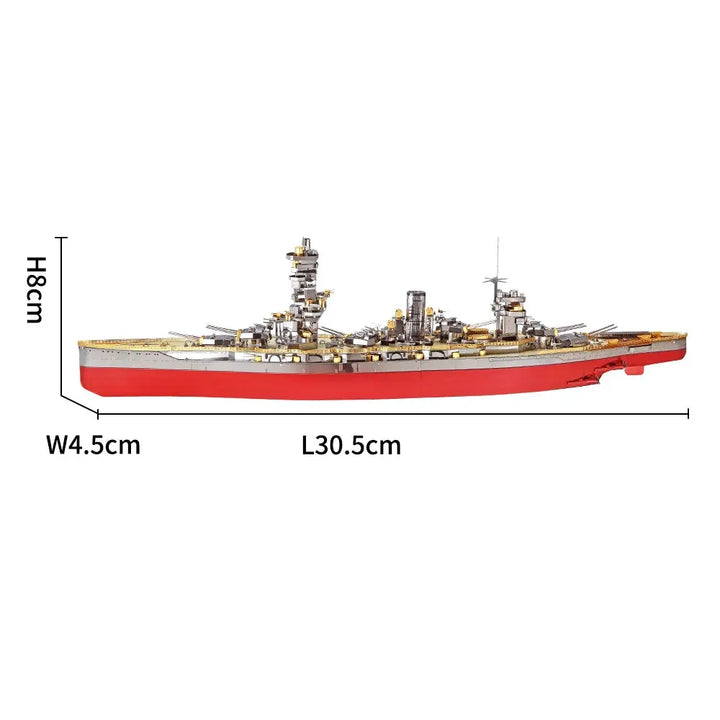 Yamato Nagato Class Battleship Metal Model to assemble