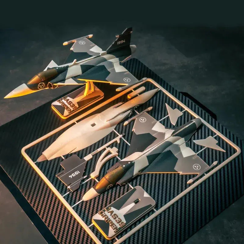 JAS-39 Gripen Fighter Jet Model Kit 1/76 Scale – 4th Generation Multipurpose Aircraft DIY Assembly - Model to assemble