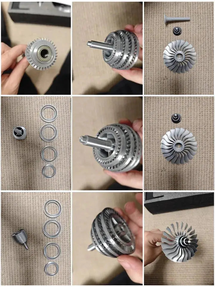 1:8 Turbofan Jet Engine Model Kit — 3D Printed, Build-It-Yourself, Ages 12+