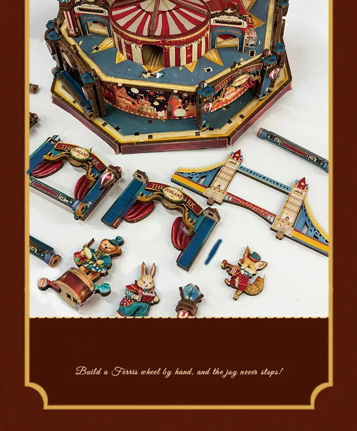 Century Ferris Wheel Music Box Doll Houses - Model to assemble