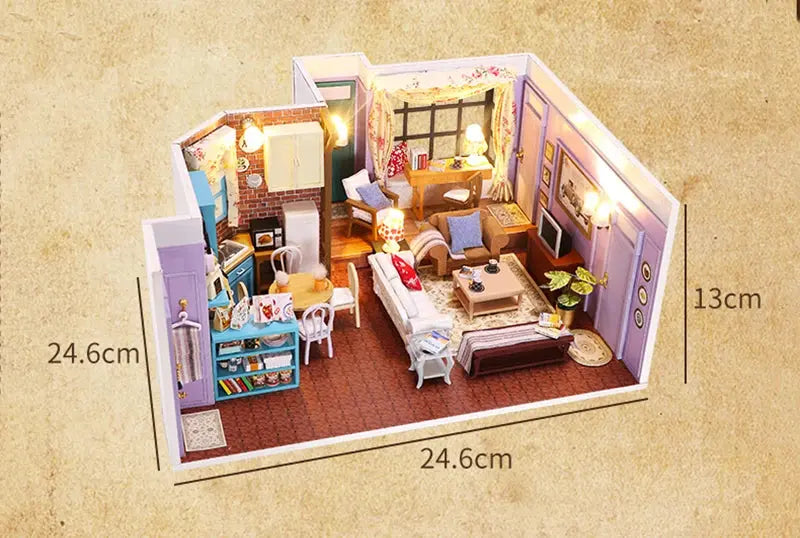Joey‘s Apartment Doll House - Model to assemble