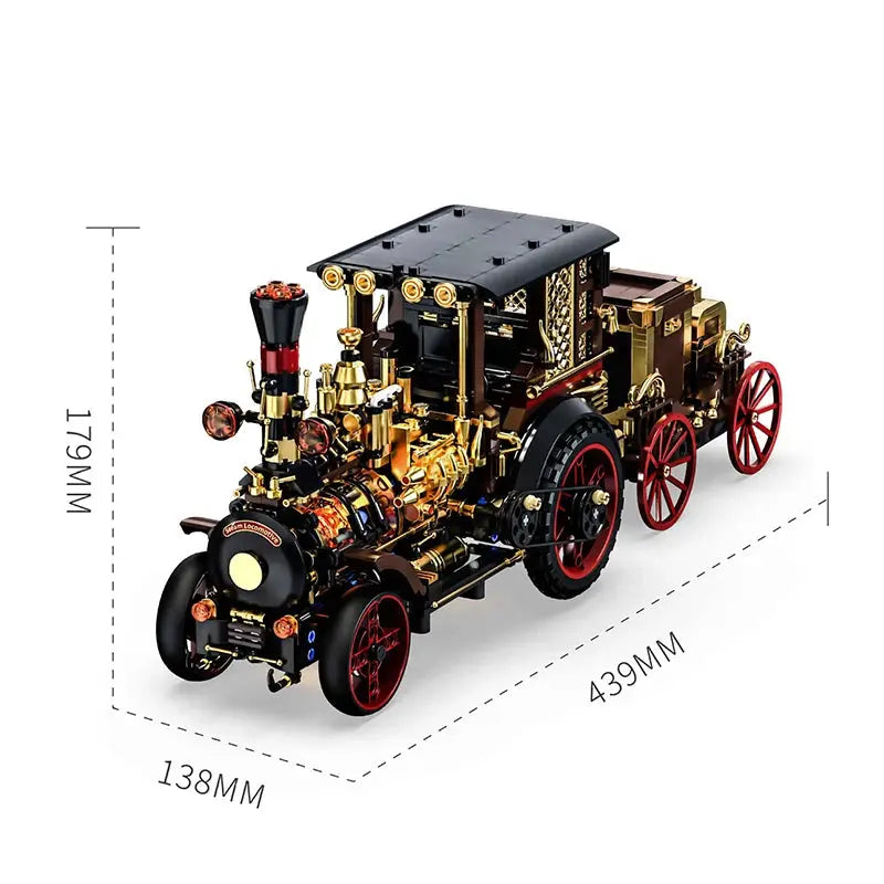 Vintage Mechanical Steam Car - Model to assemble