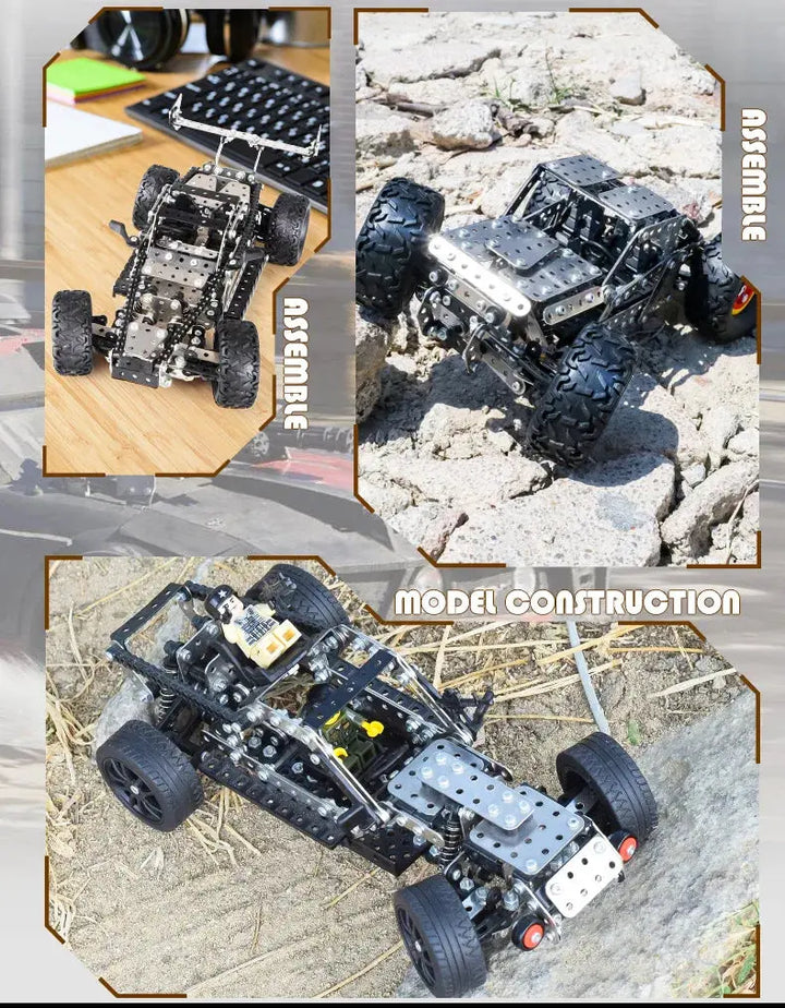 Racing Off-road Vehicle Model Screws And Nuts Disassembly Model to assemble