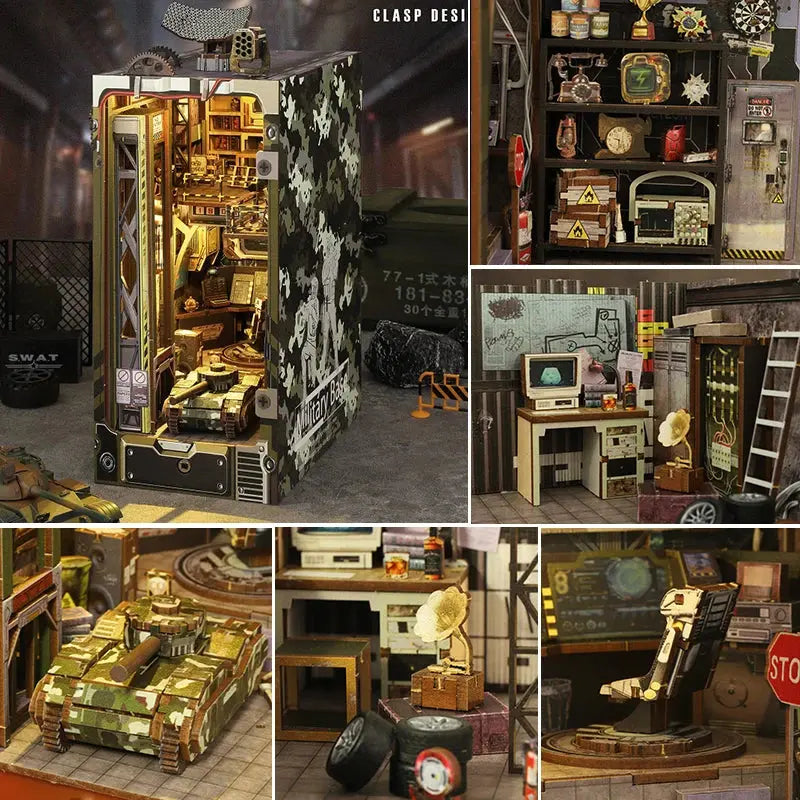 Military Base Bookend - Model to assemble