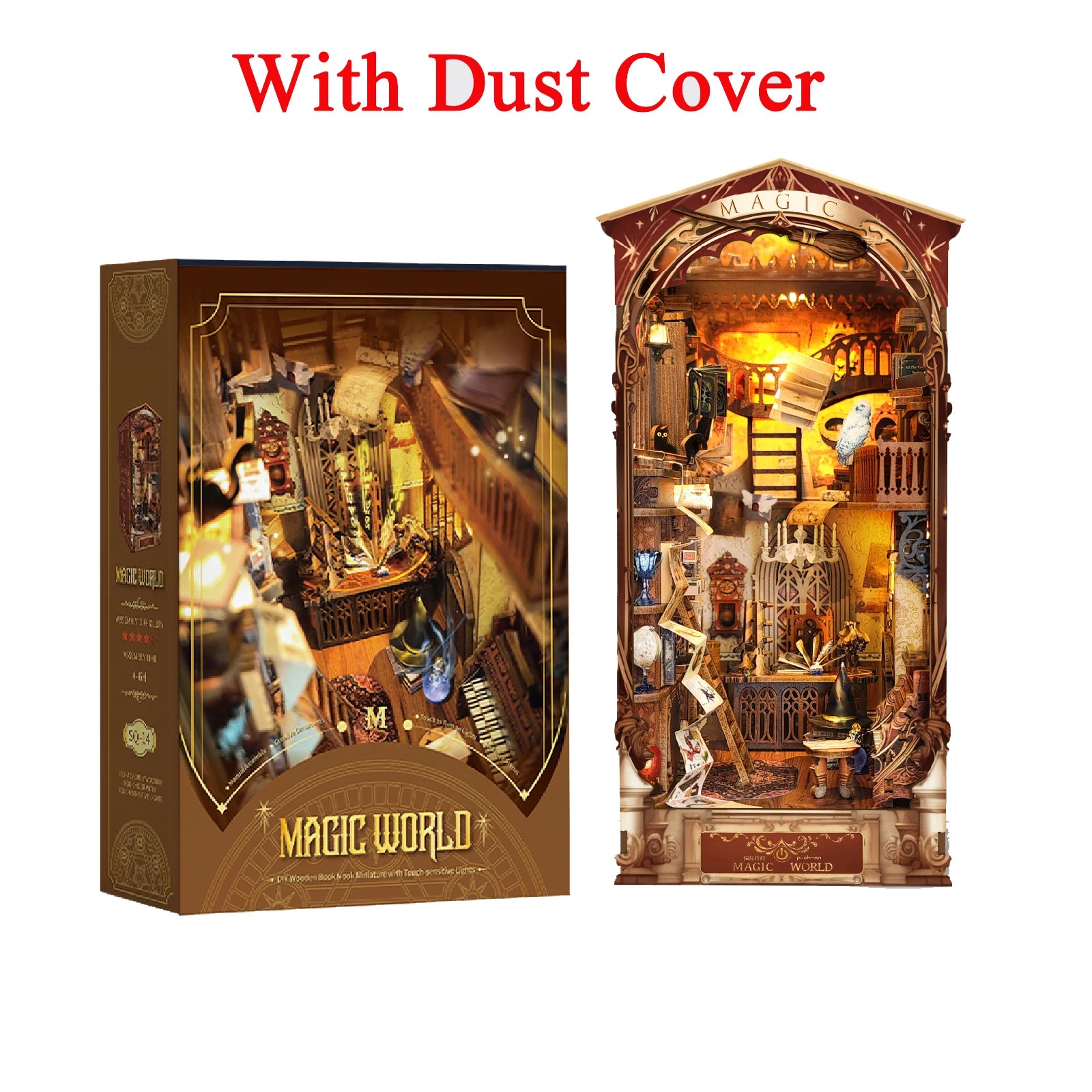 Magic Night Alley with LED lights - Model to assemble