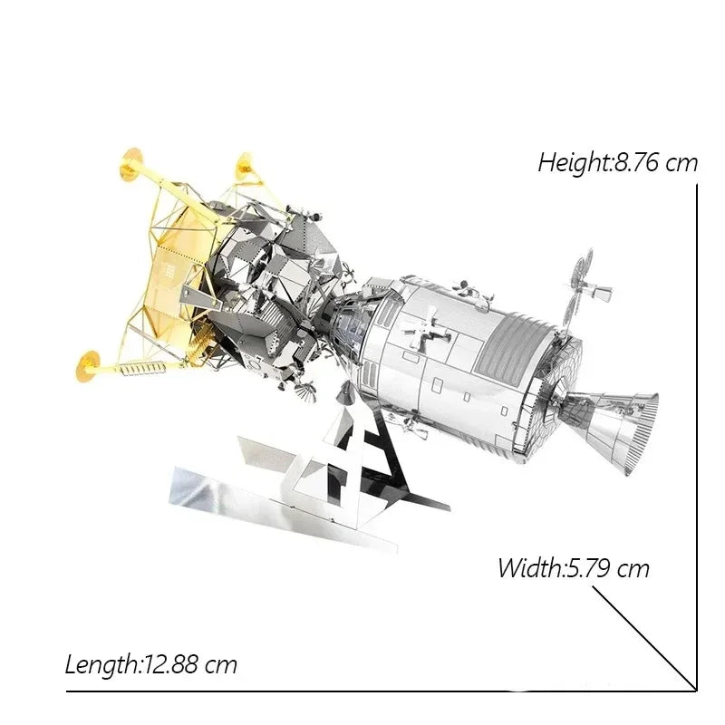 3D Metal Puzzle UFO DIY Handmade Space Exploration Spacecraft Assembly Model Jigsaw Puzzle Toys For Adult Kids Model to assemble