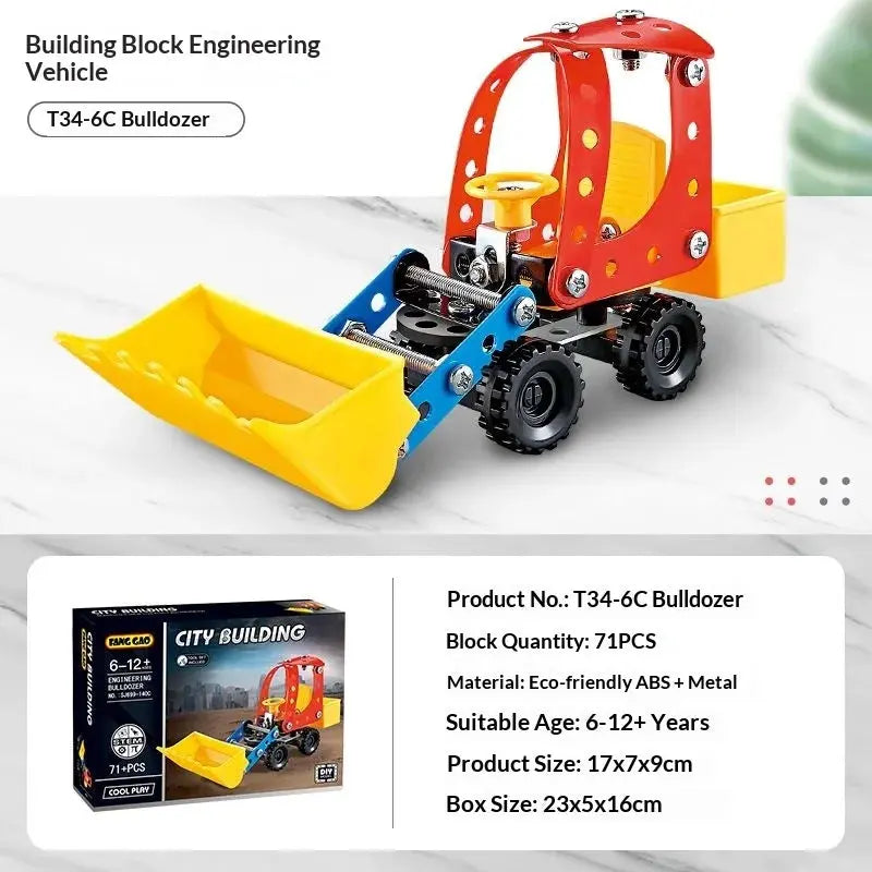 Metal Off-Road Vehicle Building Blocks - Model to assemble