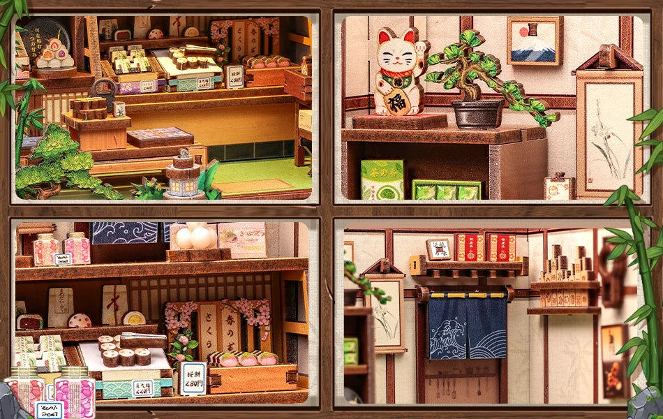 Japan Style Book Nook - Model to assemble