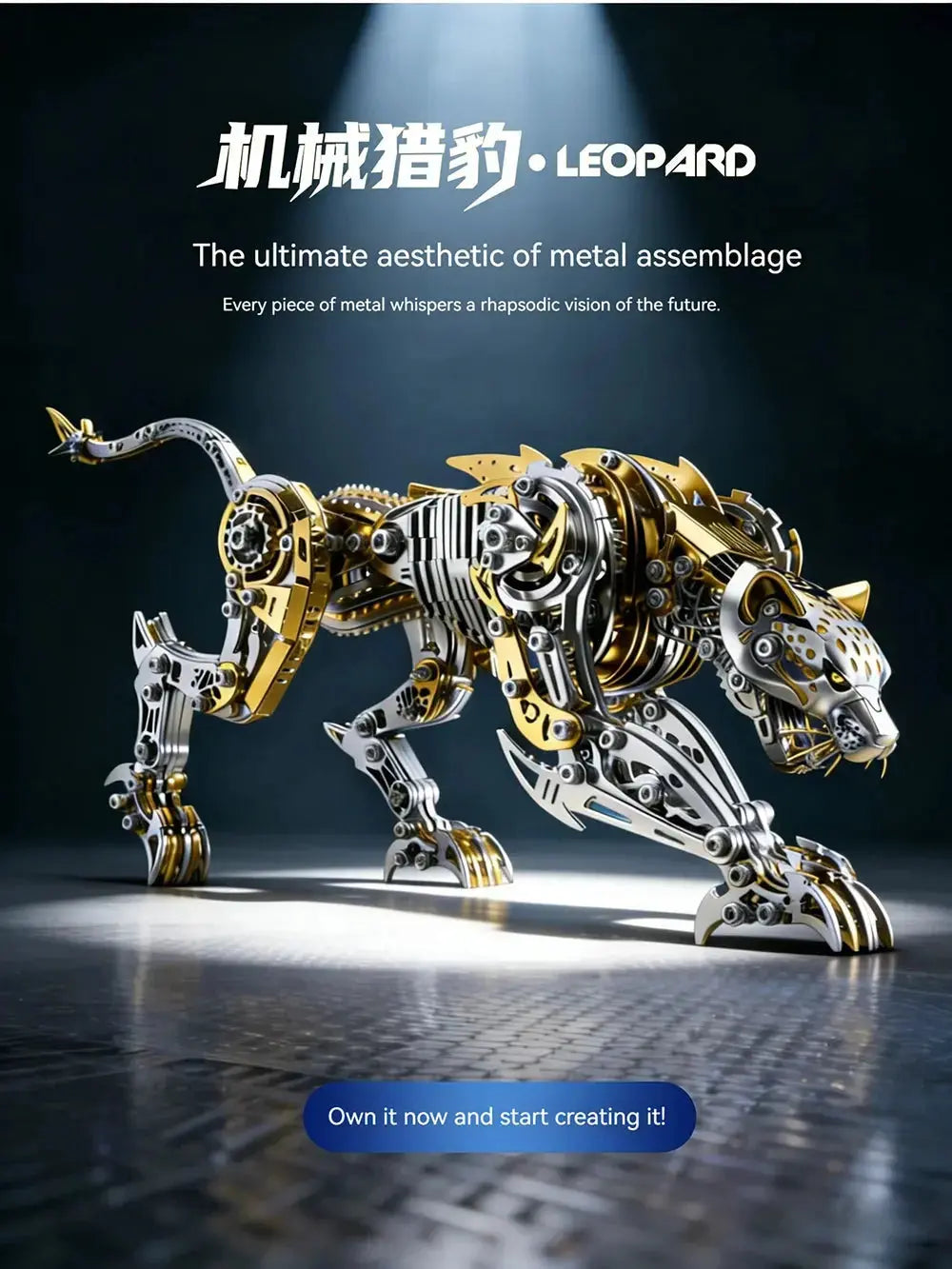Metal Cheetah Assembly Model - Model to assemble