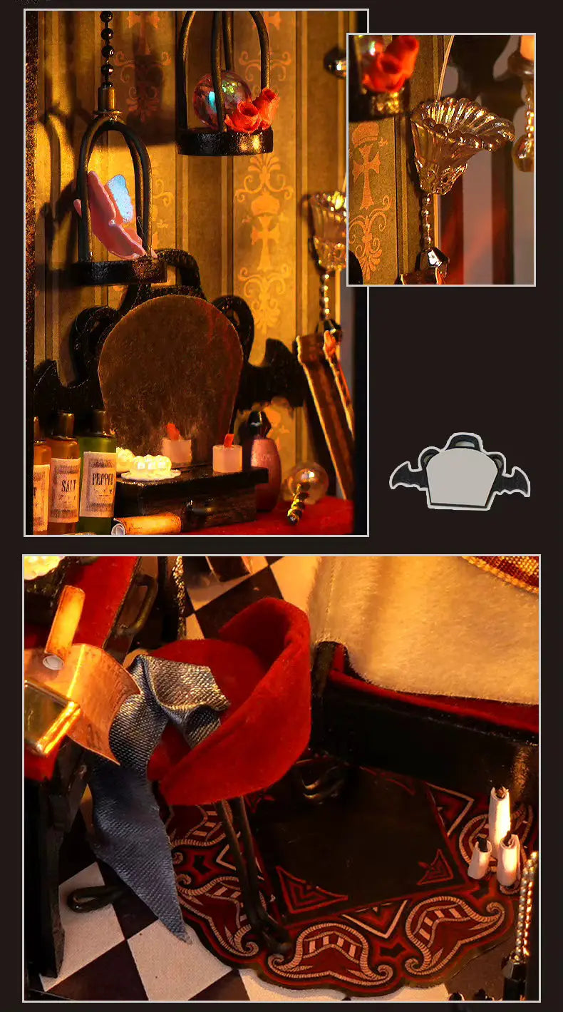 The Dark Gate DIY Book Nook Kit Model to assemble