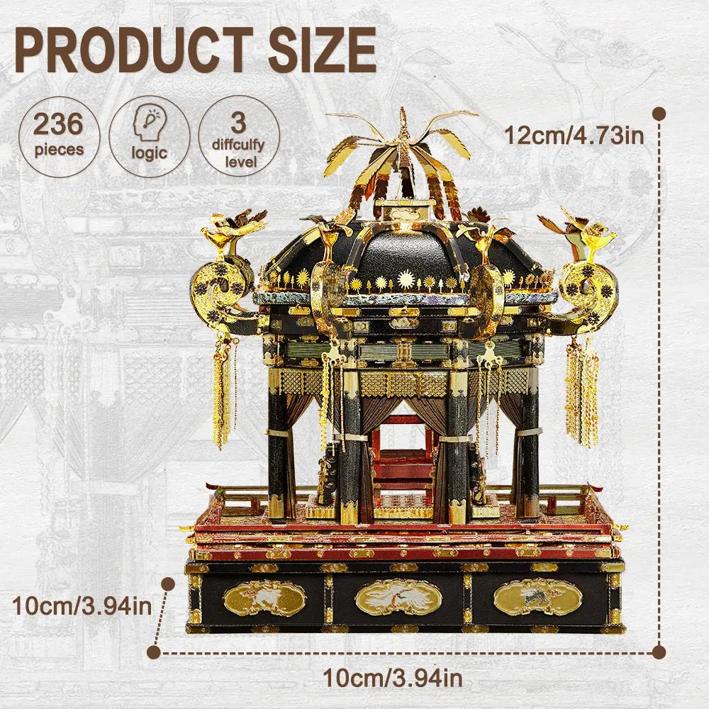 Takamikura Throne 3D Metal Puzzle - Model to assemble