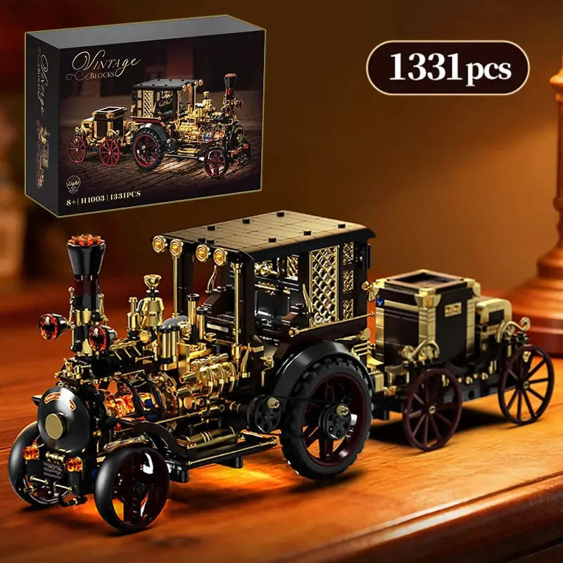 Vintage Mechanical Steam Car - Model to assemble