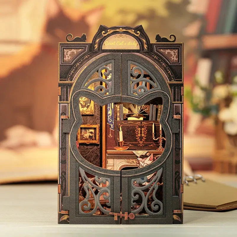 DIY Bookstore Book Nook with Light - Model to assemble