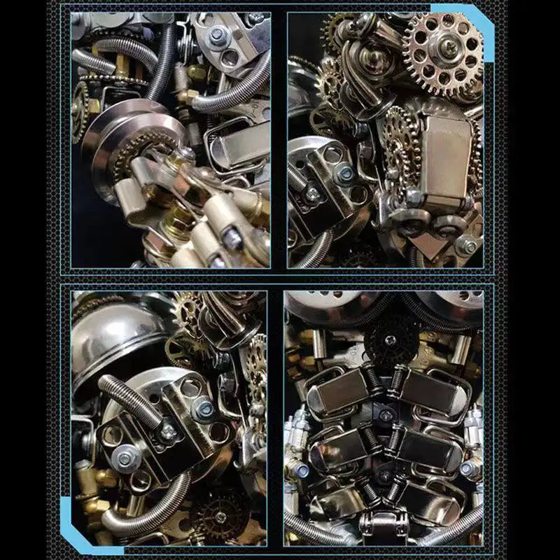 Robot werewolf handmade 3d three-dimensional metal assembly model building blocks puzzle war wolf boy's day gift Model to assemble