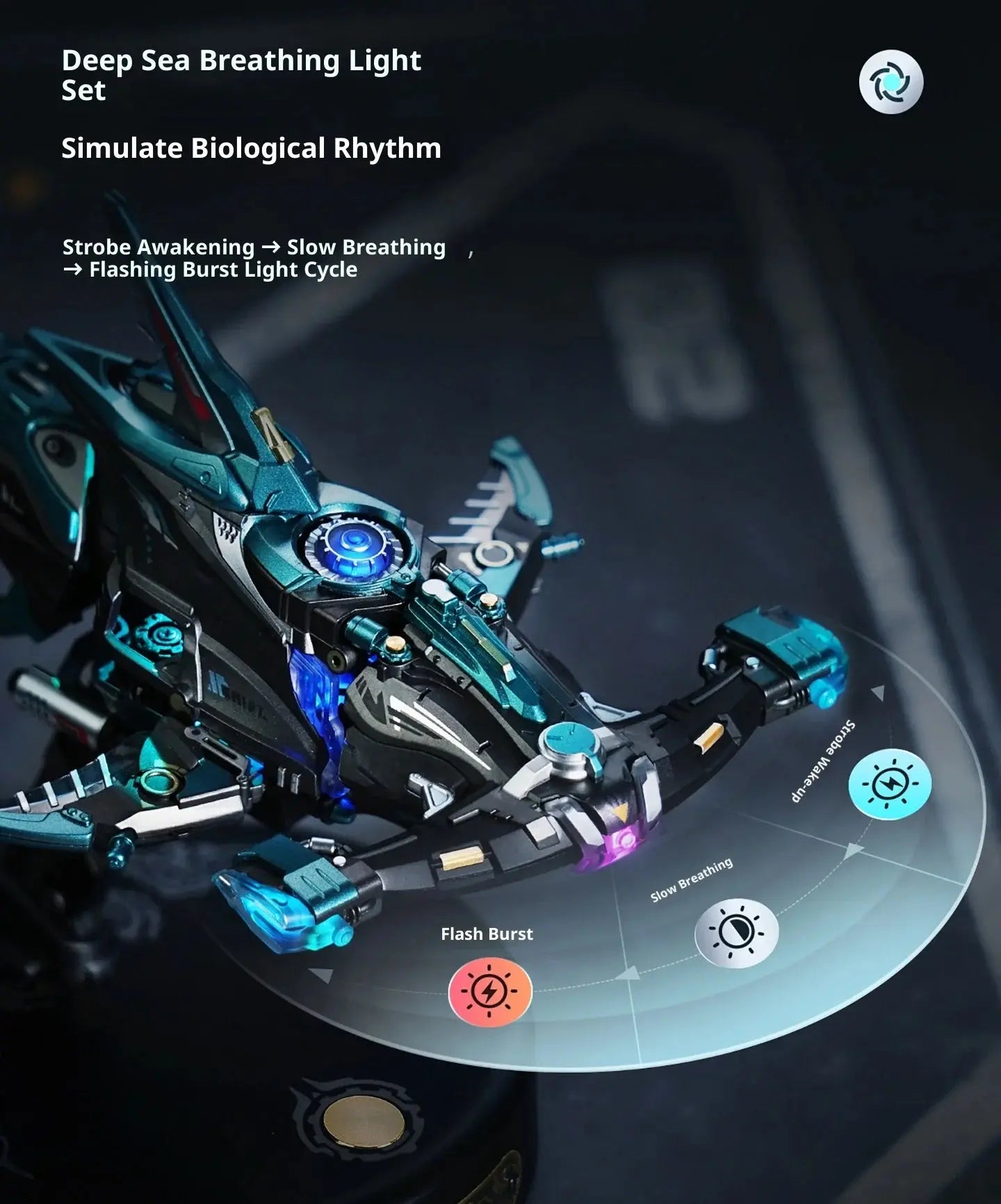 Hammerhead Shark Led Light Metal Model Kit - Model to assemble