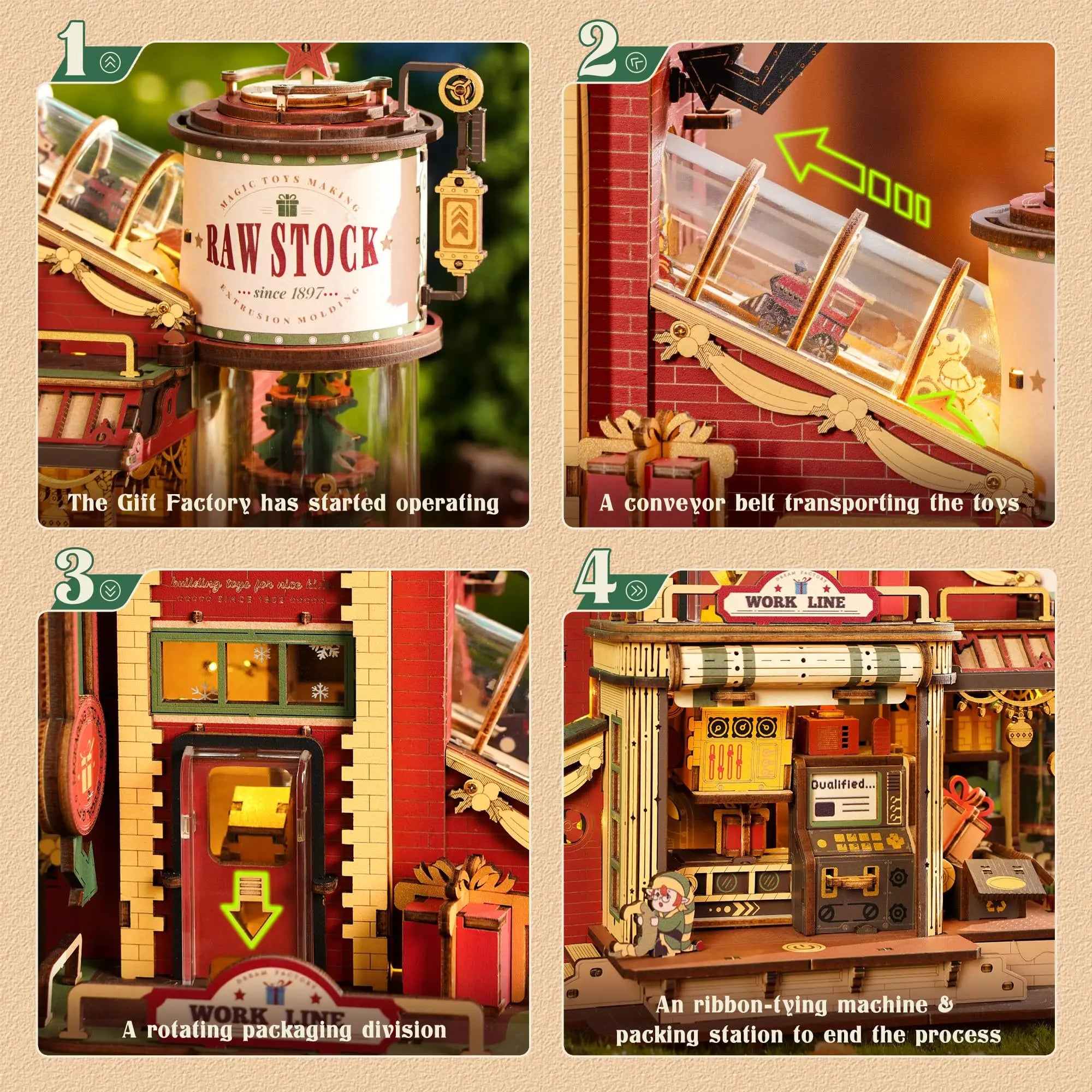 Magic Factory Christmas Gifts with Light and Music