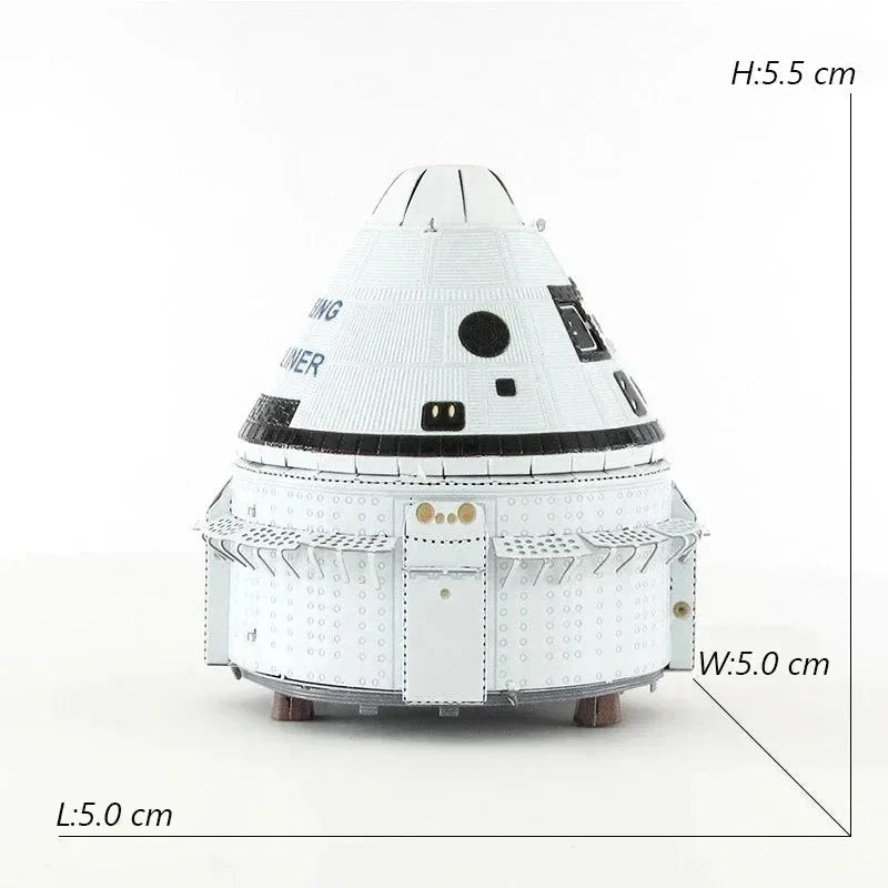 3D Metal Puzzle UFO DIY Handmade Space Exploration Spacecraft Assembly Model Jigsaw Puzzle Toys For Adult Kids Model to assemble