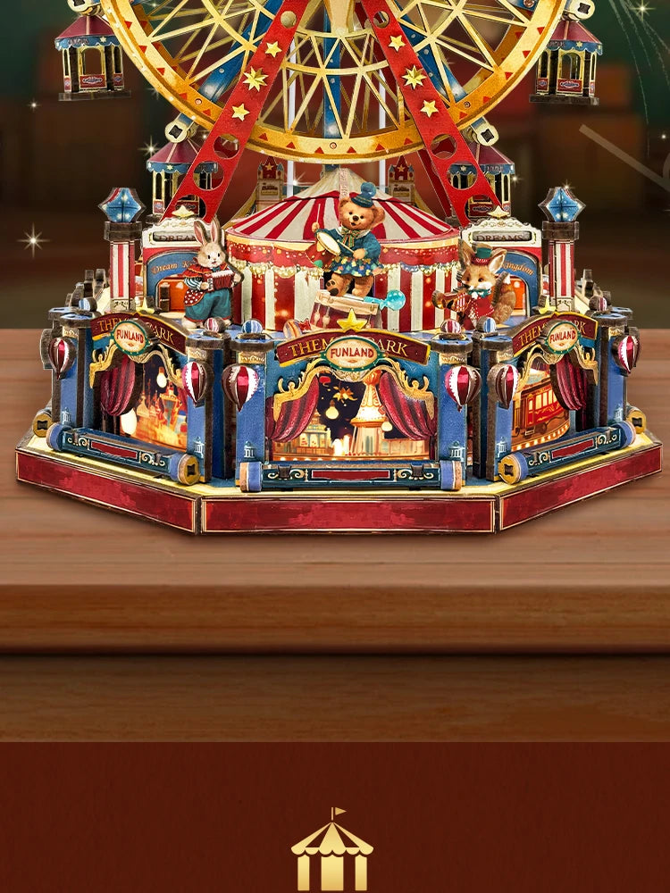 Century Ferris Wheel Music Box Doll Houses - Model to assemble