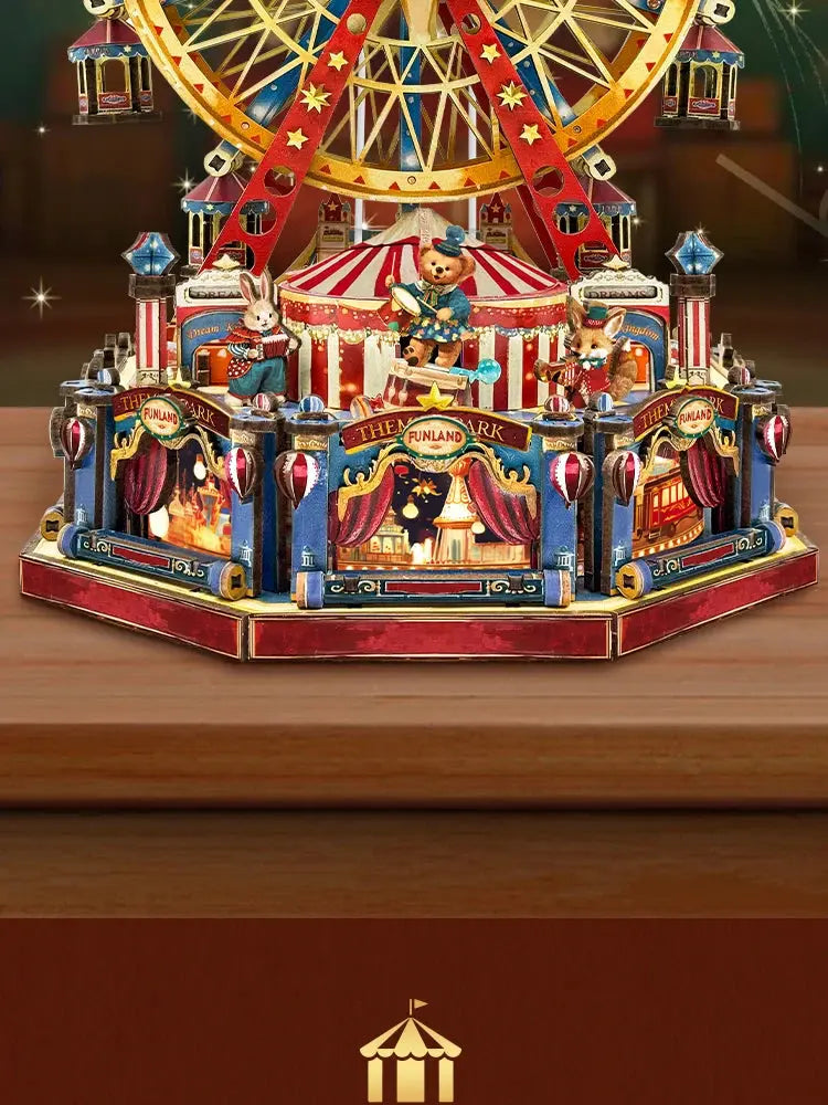 Century Ferris Wheel Music Box Doll Houses - Model to assemble