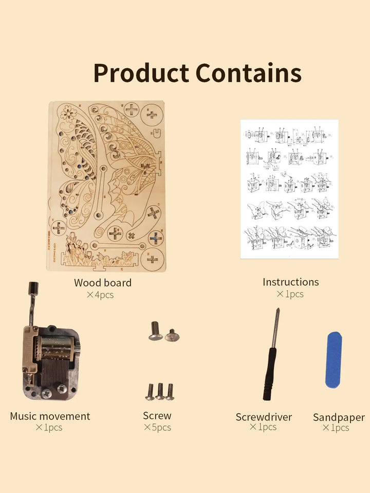 Butterfly Music Box Model to assemble