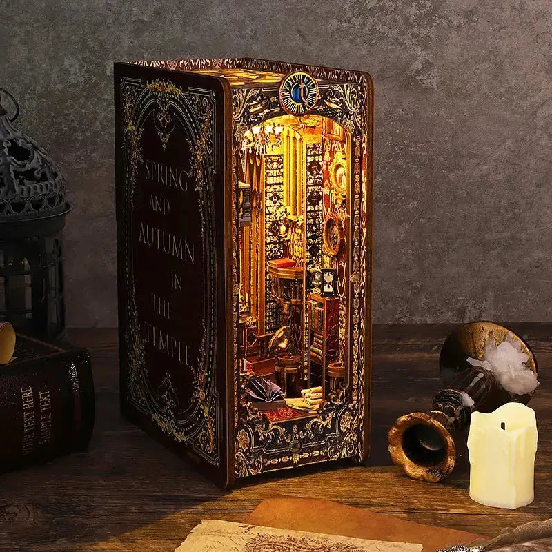 Spring and Autumn in the Temple DIY Book Nook