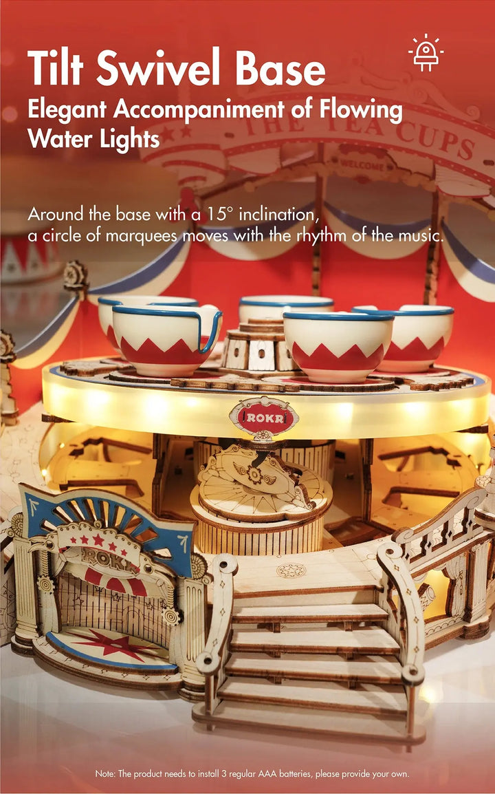 Tilt-A-Whirl The Tea Cup - Model to assemble