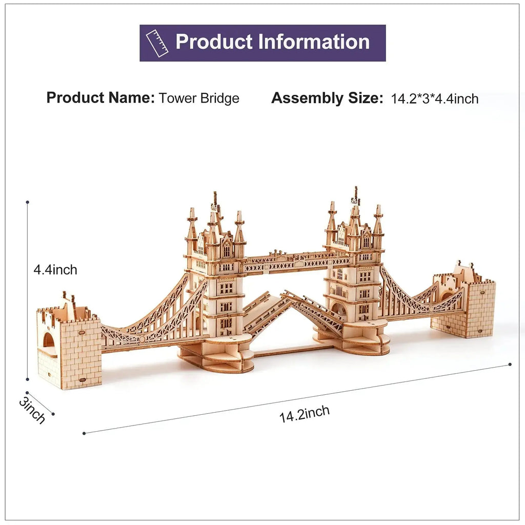 Tower Bridge & Big Ben with light