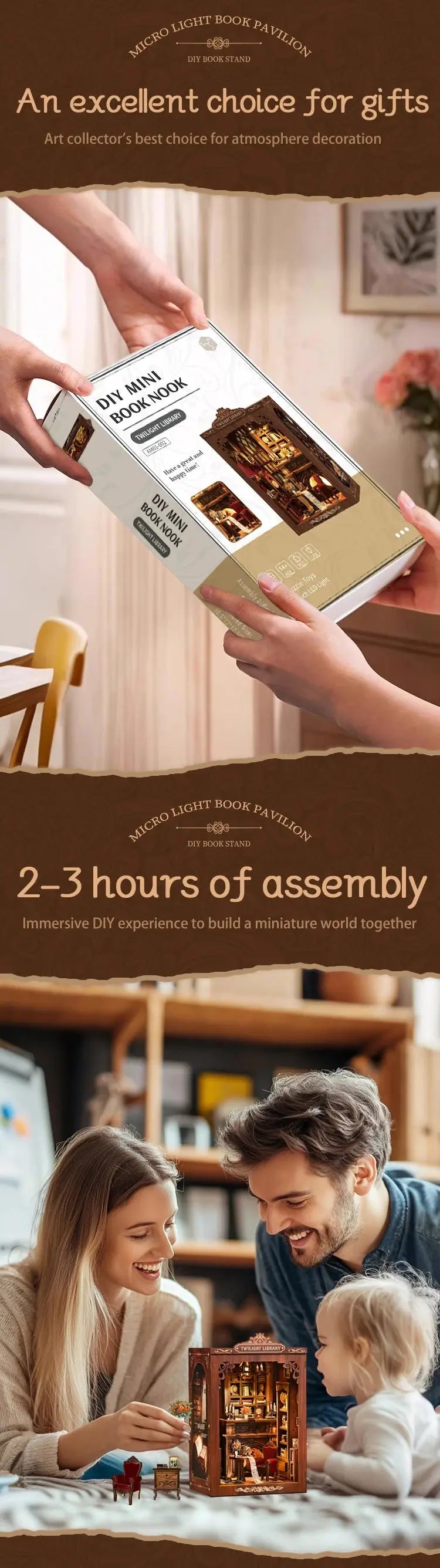Bookend Set DIY - Model to assemble